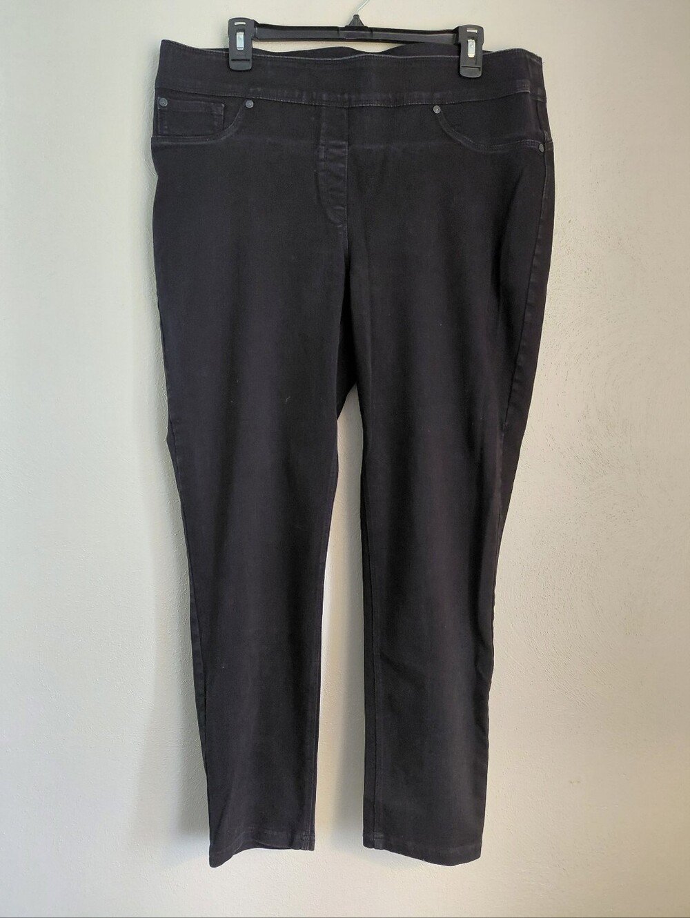 Luxe Denim 4 Way Stretch Skinny Ankle Jeans Sz 1X (16W-18W)
